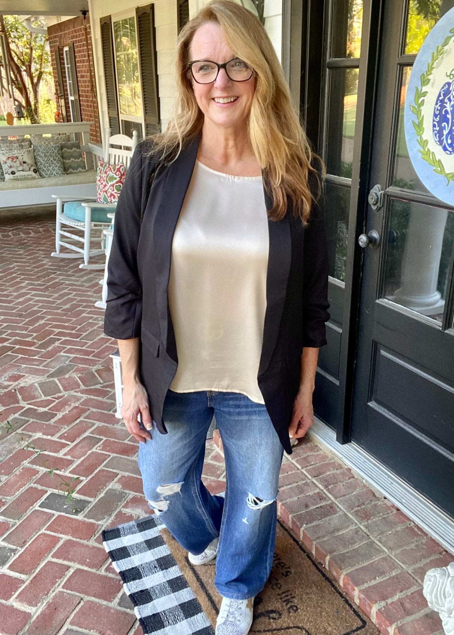 Dare Me Blazer - Black (Curvy) - -Jimberly's Boutique-Olive Branch-Mississippi