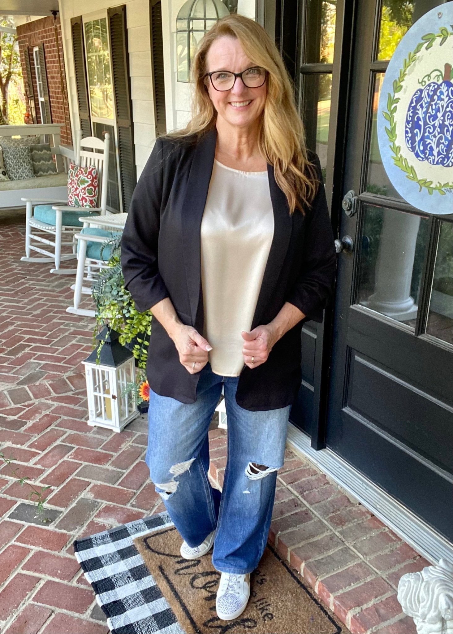 Dare Me Blazer - Black (Curvy) - -Jimberly's Boutique-Olive Branch-Mississippi