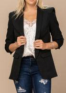 Dare Me Blazer - Black (Curvy) - -Jimberly's Boutique-Olive Branch-Mississippi