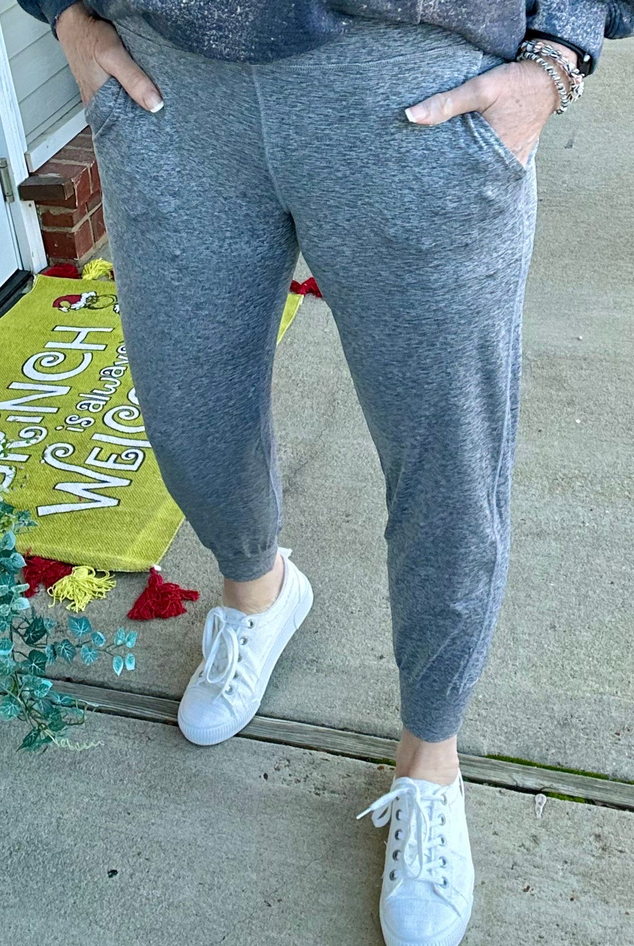 Do Your Thing Joggers - Heather Grey (Curvy Too) - -Jimberly's Boutique-Olive Branch-Mississippi