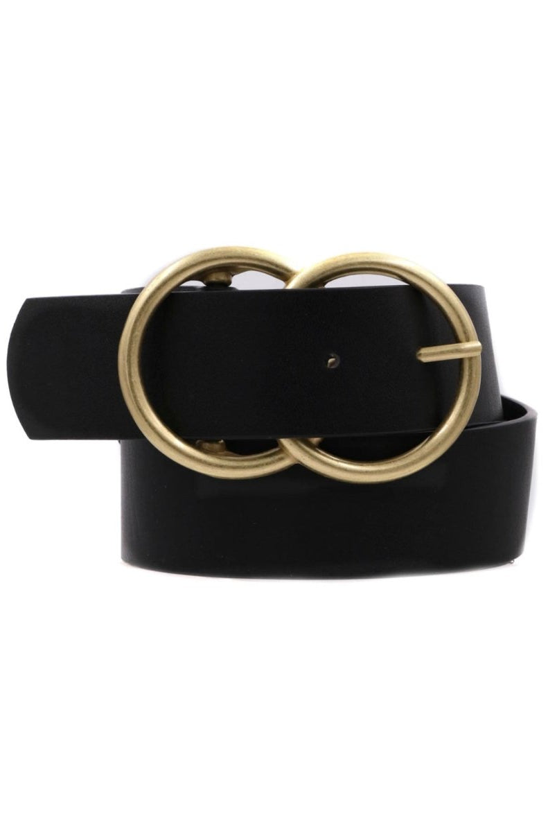 Double Metal Ring Buckle Belt - belt -Jimberly's Boutique-Olive Branch-Mississippi