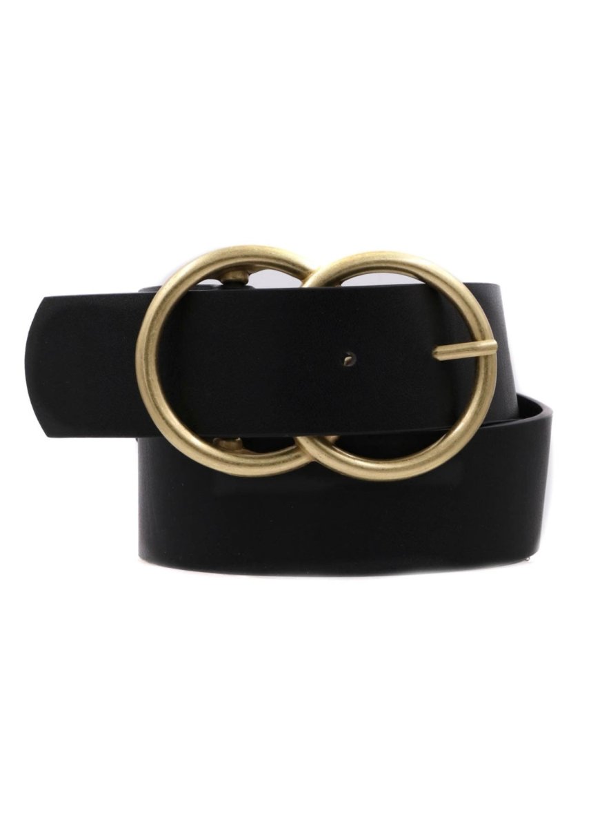 Double Metal Ring Buckle Belt - belt -Jimberly's Boutique-Olive Branch-Mississippi