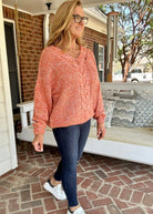 Easel | Recluse Multicolored | Knit Sweater | Coral - Easel Sweater -Jimberly's Boutique-Olive Branch-Mississippi