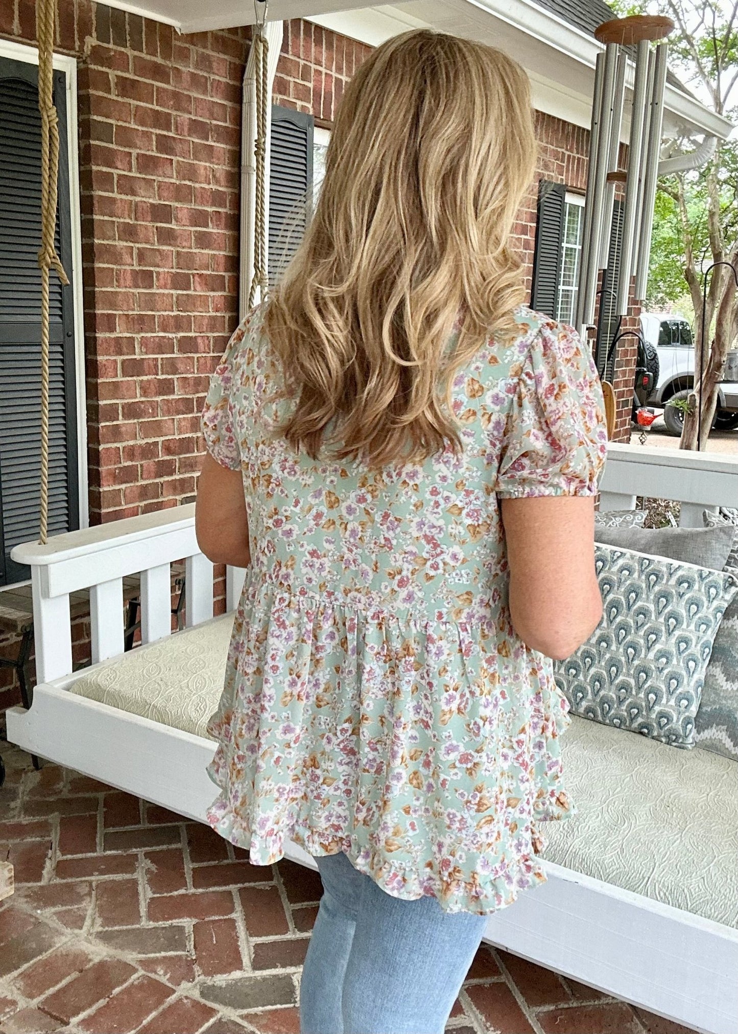 Eyes Closed Floral Top - Jimberly's Boutique