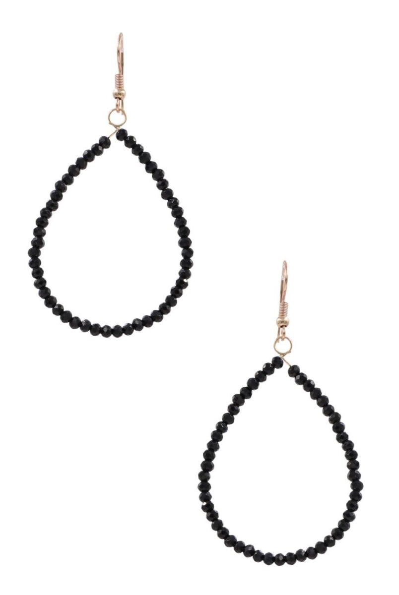 Faceted Bead Teardrop Earrings - earrings -Jimberly's Boutique-Olive Branch-Mississippi