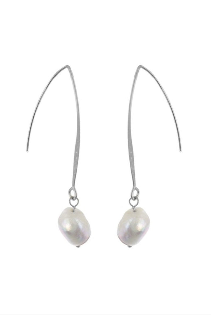 Faux Pearl Threaded Drop Earrings - earrings -Jimberly's Boutique-Olive Branch-Mississippi