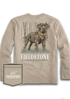 Fieldstone Retriever Pup Long Sleeve - Tan - Graphic Tee -Jimberly's Boutique-Olive Branch-Mississippi