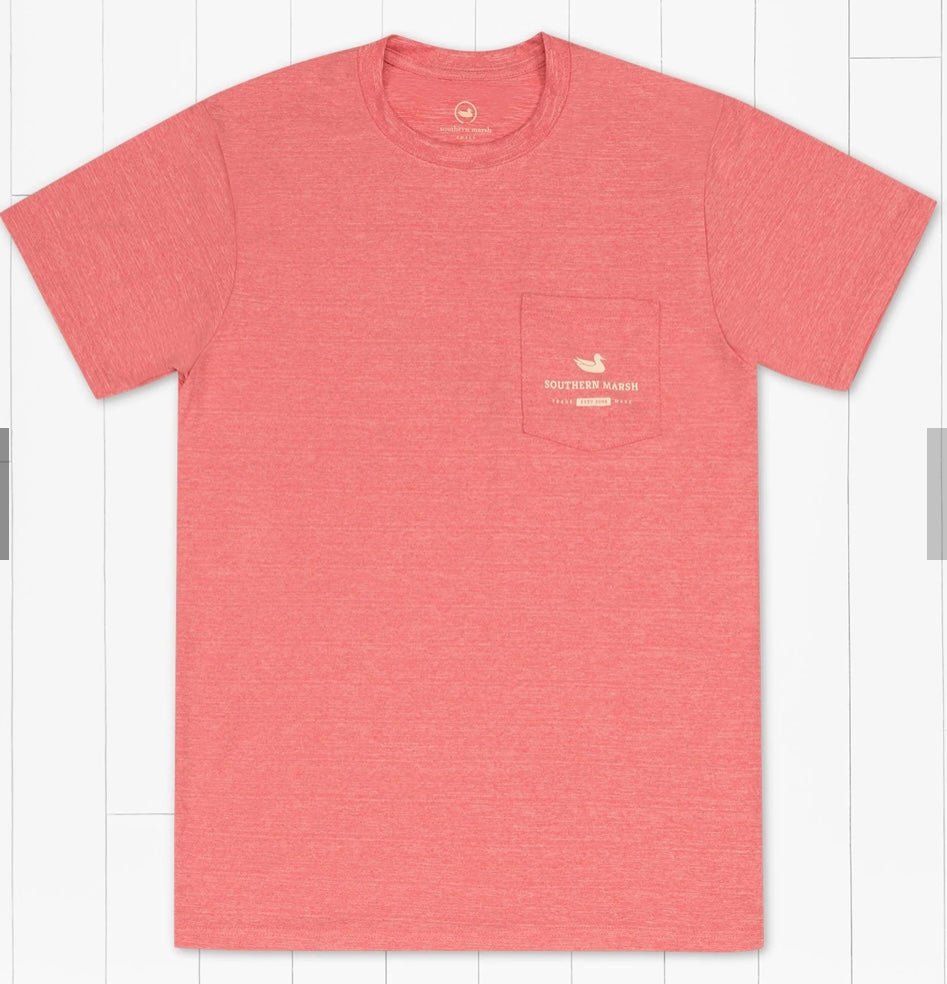 FieldTec Heathered Performance Tee - Spoon - Strawberry Fizz - Jimberly's Boutique