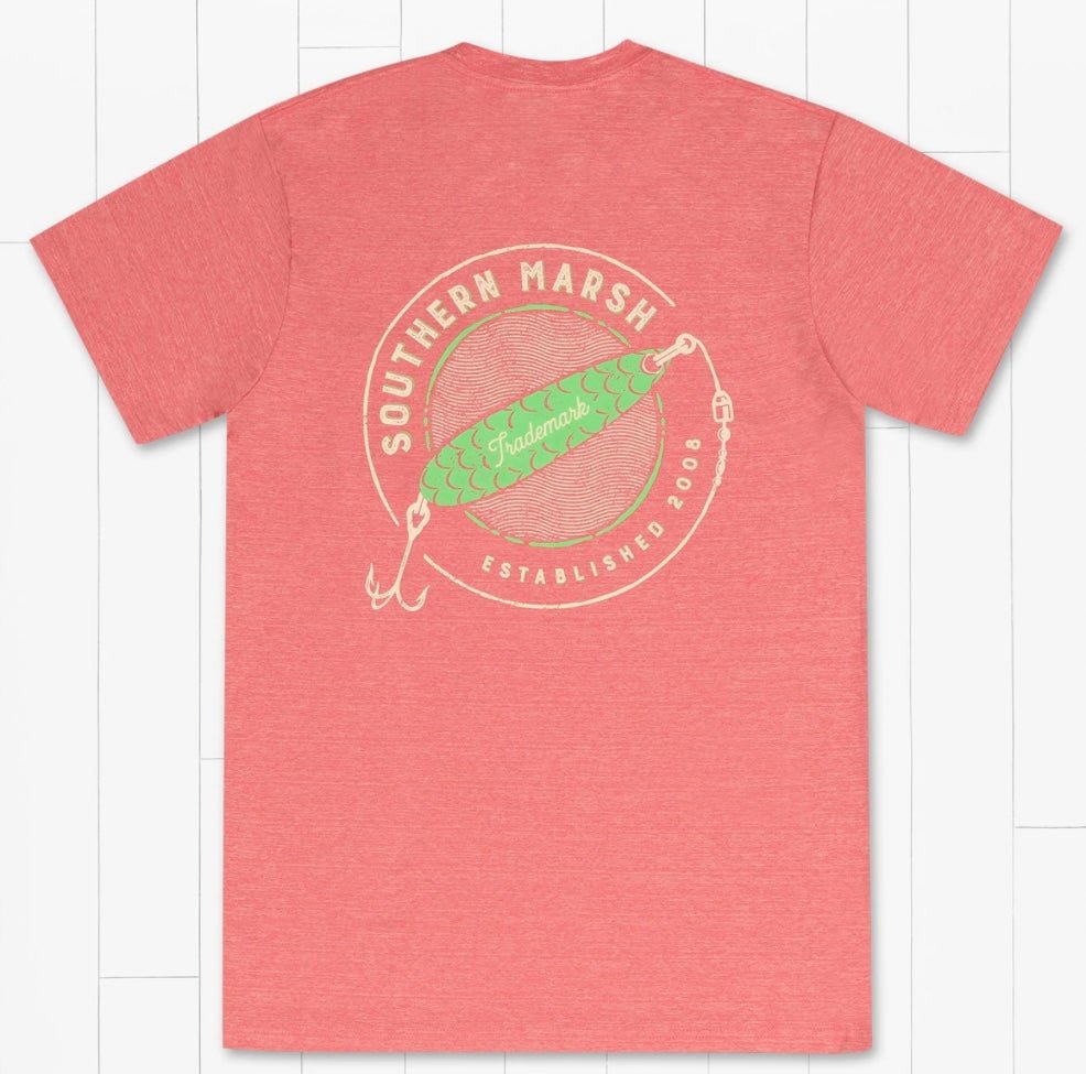 FieldTec Heathered Performance Tee - Spoon - Strawberry Fizz - Jimberly's Boutique