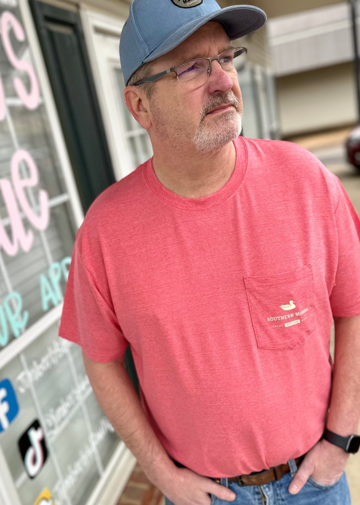 FieldTec Heathered Performance Tee - Spoon - Strawberry Fizz - Jimberly's Boutique