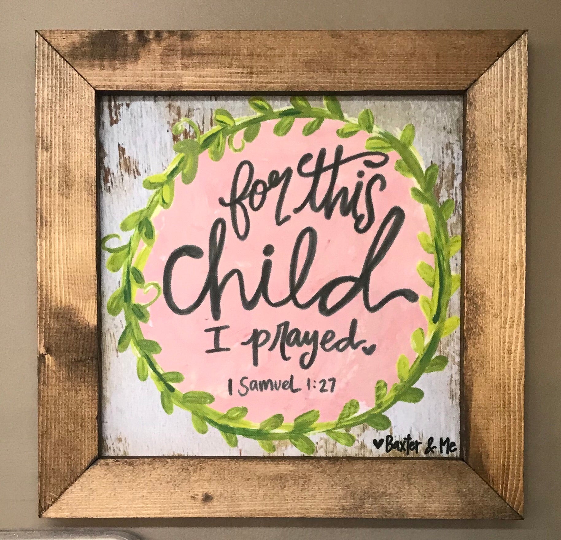 For This Child (Girl) 12x12 Framed Art - Jimberly's Boutique