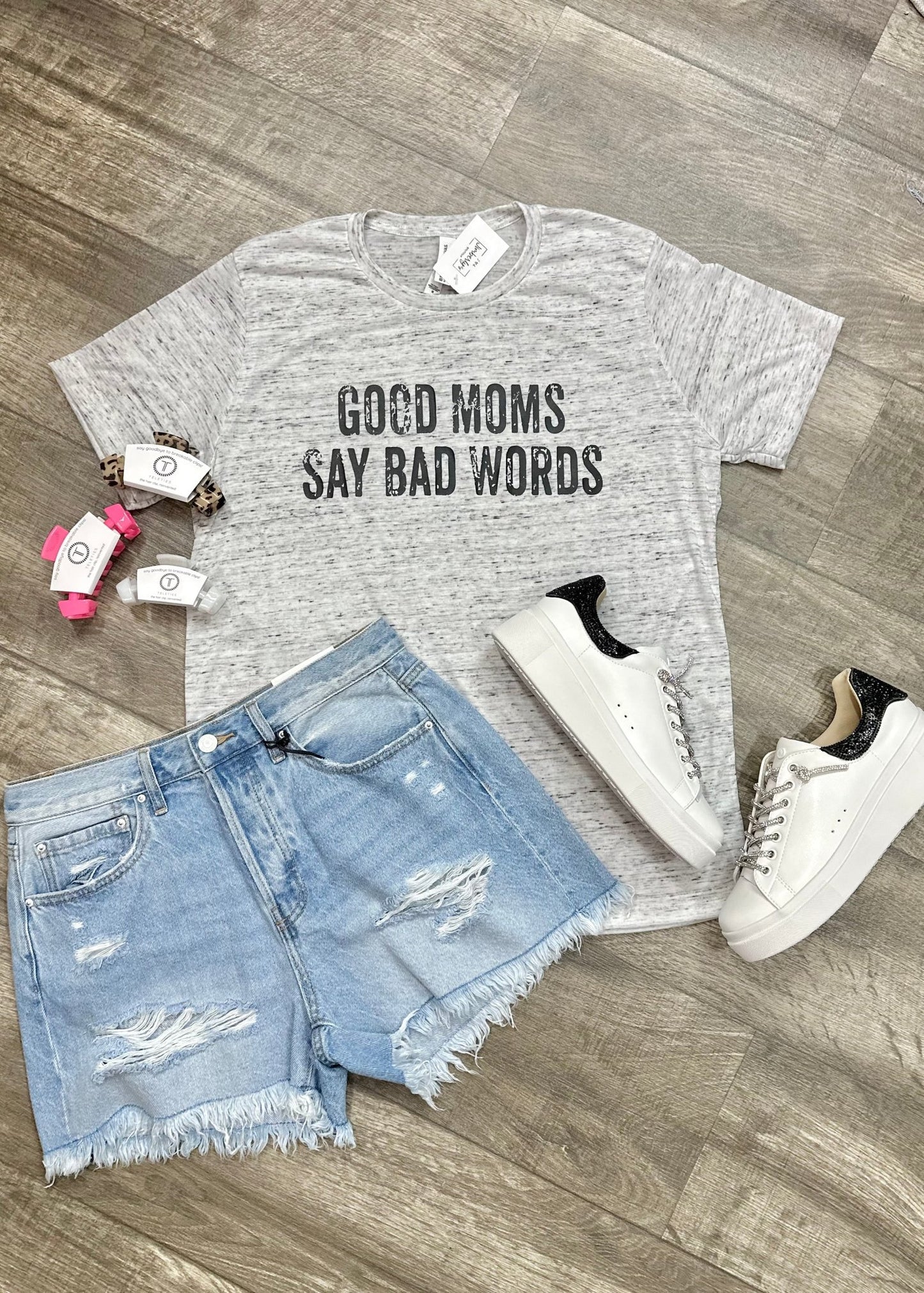 Good Moms Say Bad Words Graphic Tee - Jimberly's Boutique
