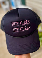 Hot Girls Hit Curbs Trucker Cap Hat - Trucker Cap -Jimberly's Boutique-Olive Branch-Mississippi