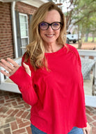 I Will Remember You Top - Light Red - Casual Top -Jimberly's Boutique-Olive Branch-Mississippi
