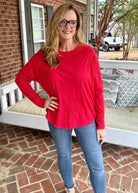 I Will Remember You Top - Light Red - Casual Top -Jimberly's Boutique-Olive Branch-Mississippi