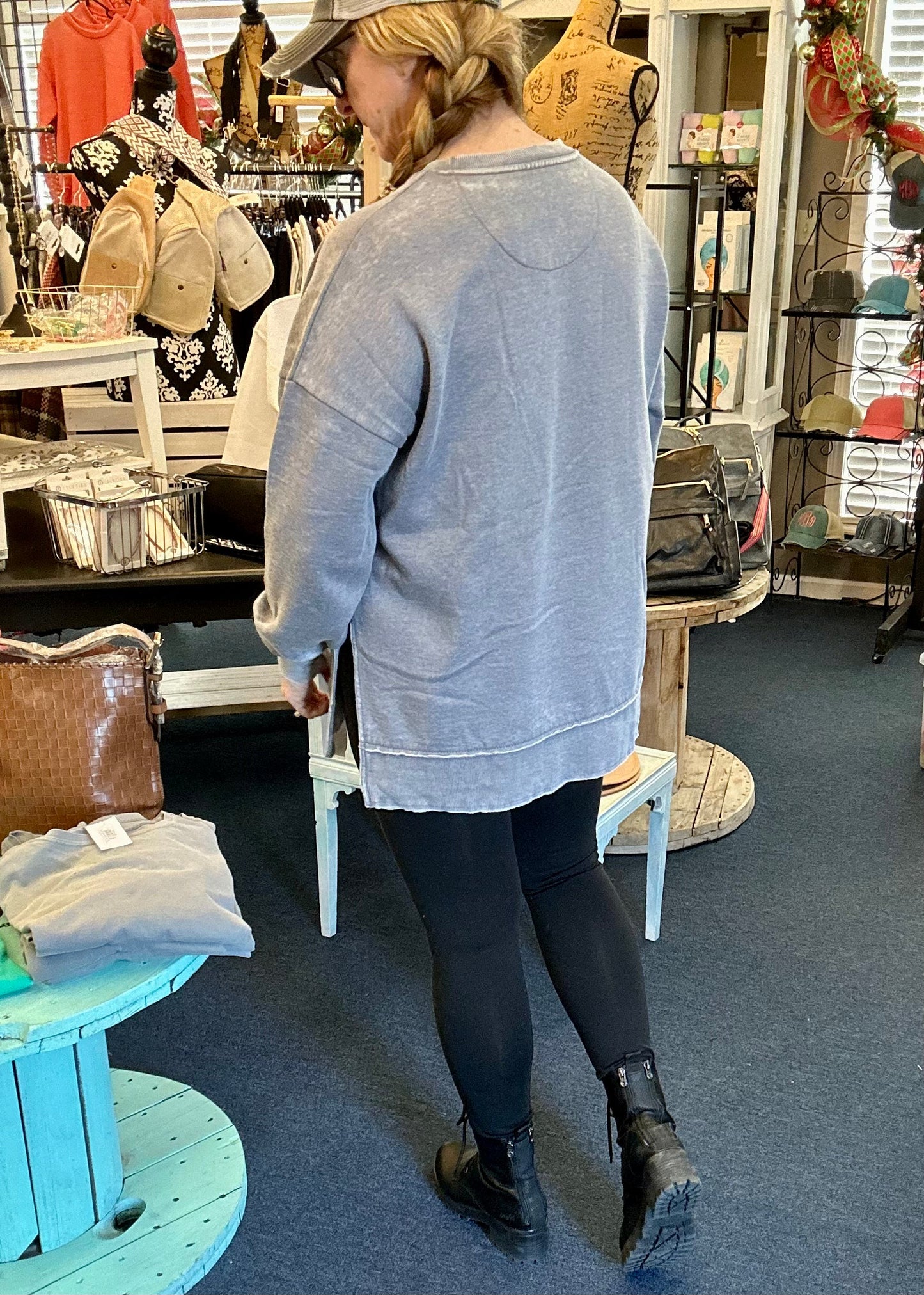 Royce La Jolla Vintage Washed Fleece - Gray