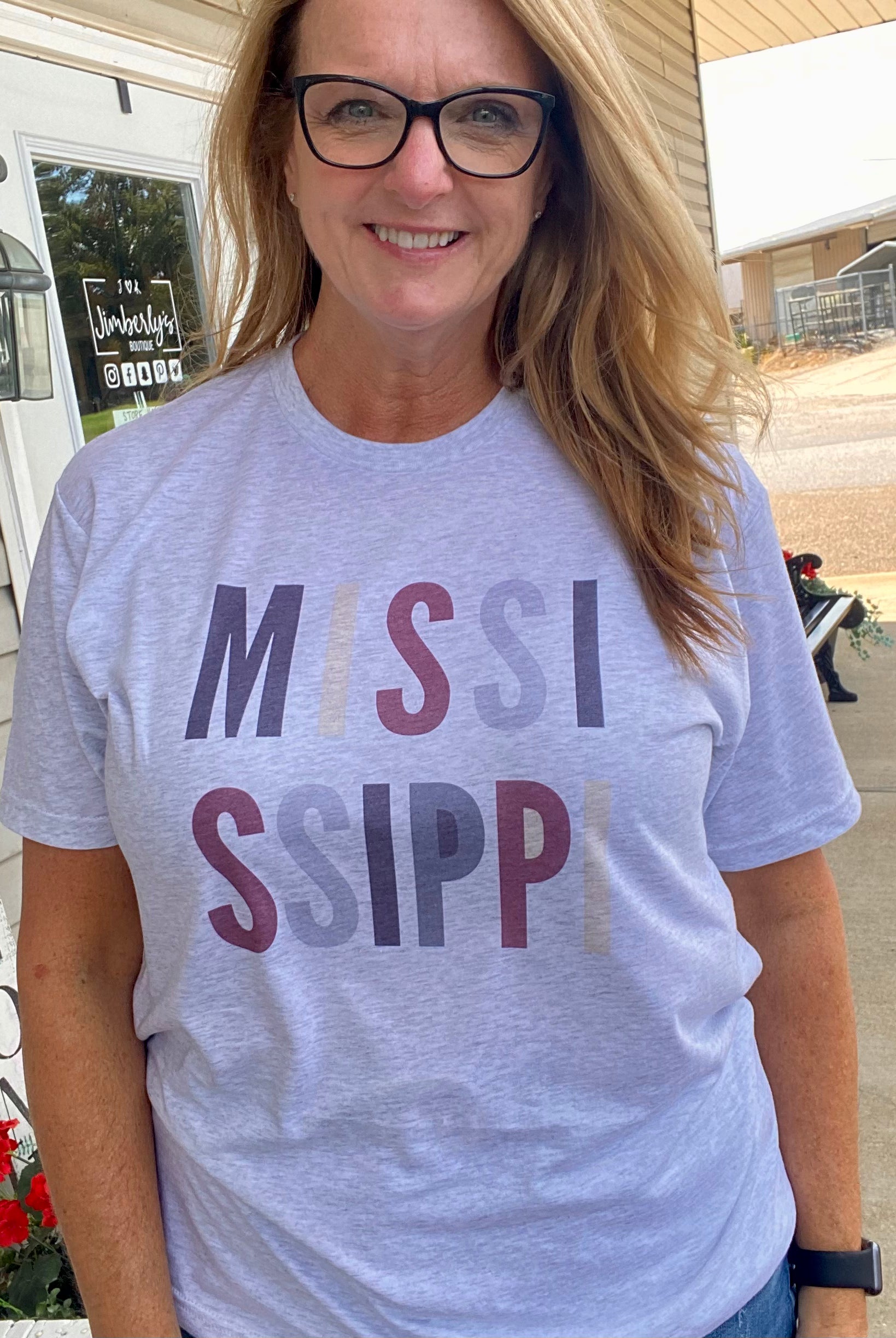 Mississippi Block Graphic Tee - Graphic Tee -Jimberly's Boutique-Olive Branch-Mississippi