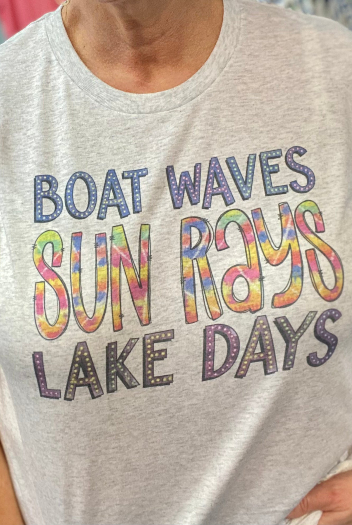 Boat Waves Lake Days Graphic Tee - Graphic Tee -Jimberly's Boutique-Olive Branch-Mississippi