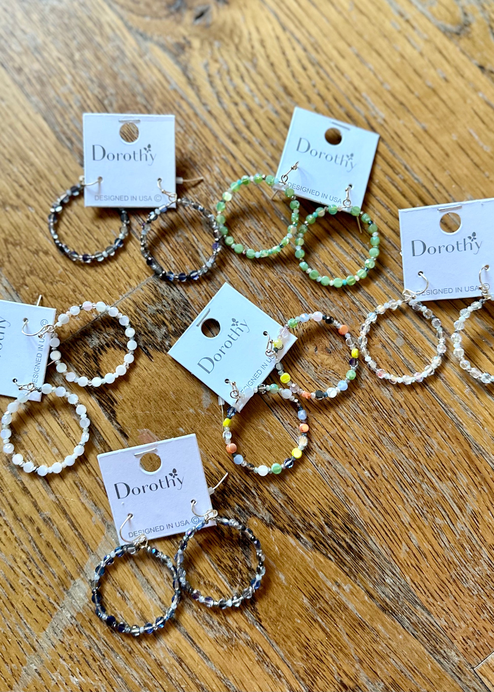 Kelly Bead Hoop Earrings - Jimberly's Boutique