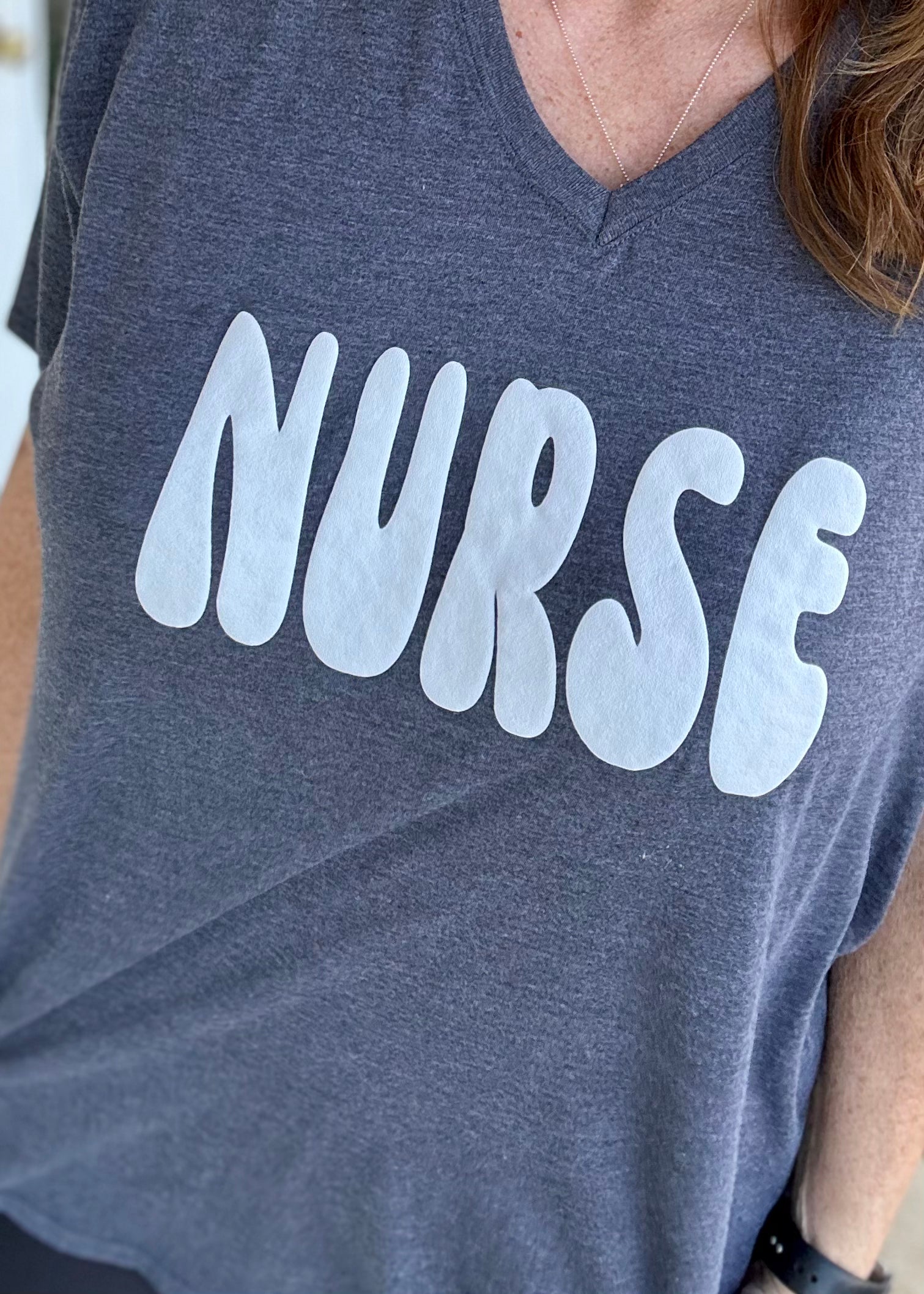 Nurse V Neck Graphic Tee - Graphic Tee -Jimberly's Boutique-Olive Branch-Mississippi