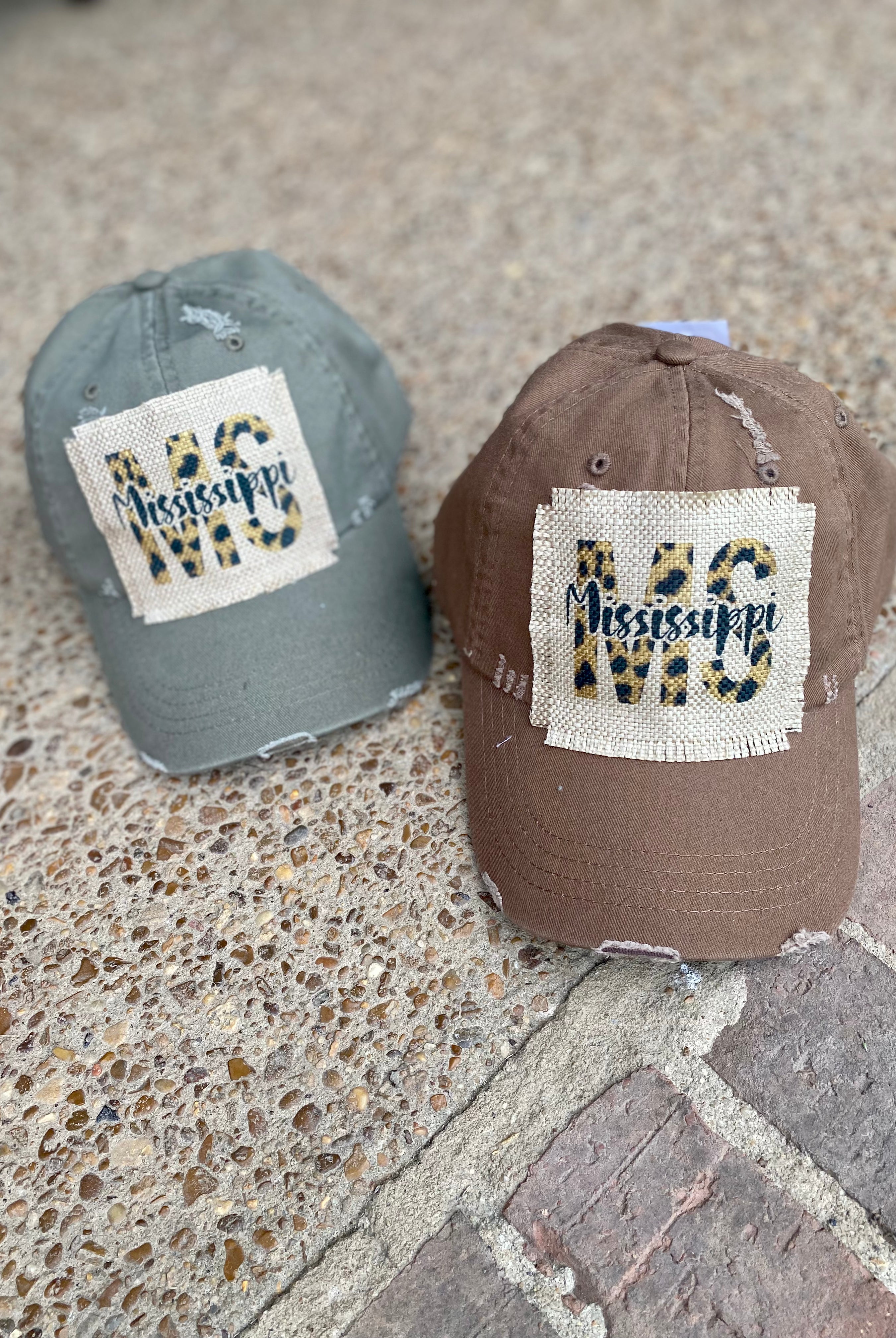 Mississippi Patch Ball Cap - Ball Cap -Jimberly's Boutique-Olive Branch-Mississippi
