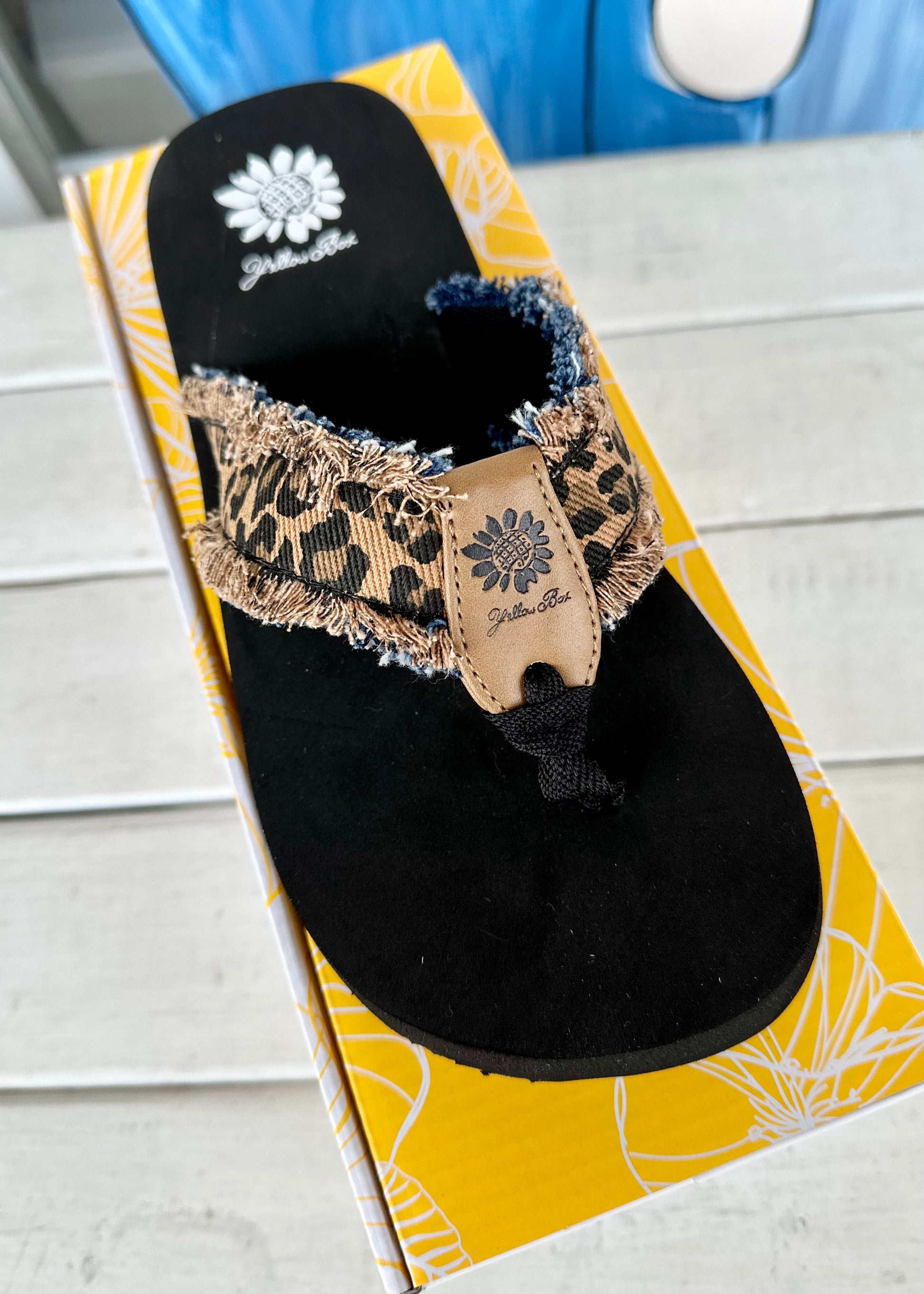 Yellowbox Fayth Flip Flops-Tan Leopard - Jimberly's Boutique