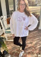 Roll Tide AL Embroidered Sweatshirt - White - Graphic Tee -Jimberly's Boutique-Olive Branch-Mississippi