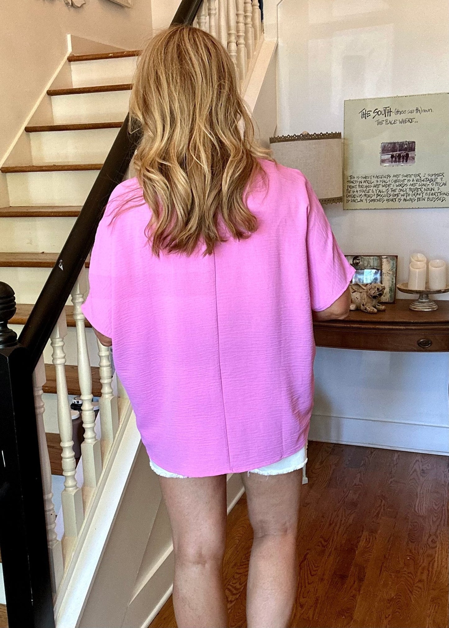 It Just Comes Natural V Neck Top - Mauve - Jimberly's Boutique