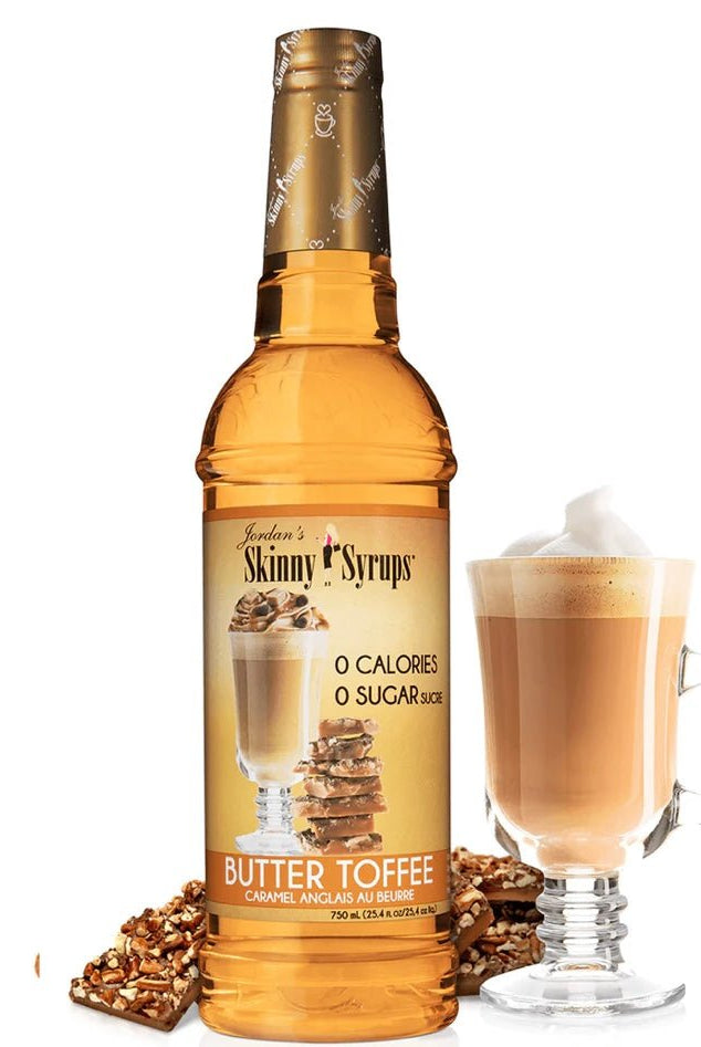Jordan's Sugar Free - Butter Toffee- Skinny Syrups - 25.4/750ml - Skinny Syrups -Jimberly's Boutique-Olive Branch-Mississippi