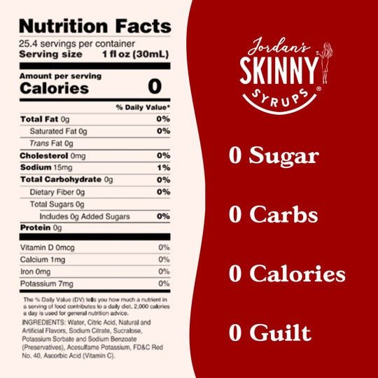 Jordan's Sugar Free Candy Apple - Skinny Syrups - 25.4/750ml - Skinny Syrups - Jimberly's Boutique
