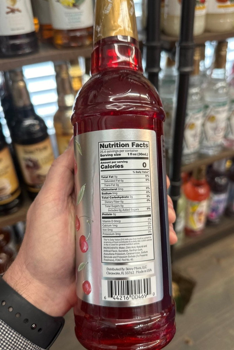 Jordan's Sugar Free Cherry Flavor Infusion - Skinny Syrups - 25.4/750ml - Skinny Syrups -Jimberly's Boutique-Olive Branch-Mississippi