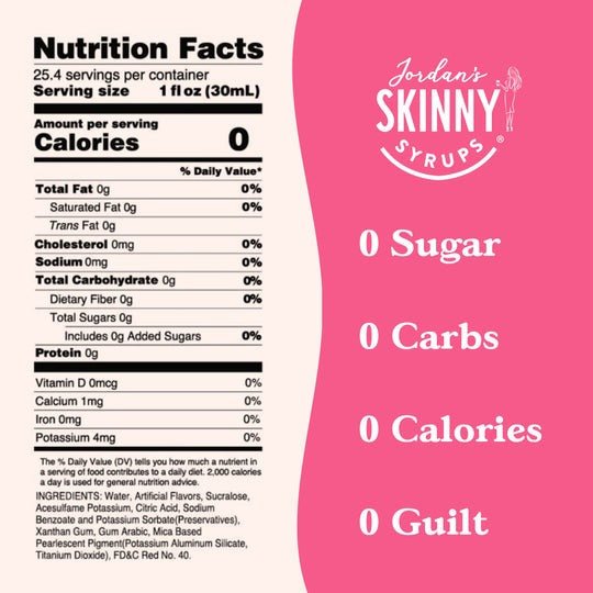 Jordan's Sugar Free Cotton Candy- Skinny Syrups - 25.4/750ml - Skinny Syrups -Jimberly's Boutique-Olive Branch-Mississippi