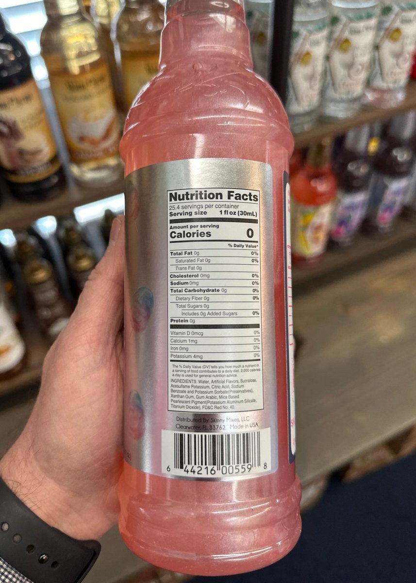 Jordan's Sugar Free Cotton Candy Skinny Syrups 25.4/750ml Jimberly's Boutique