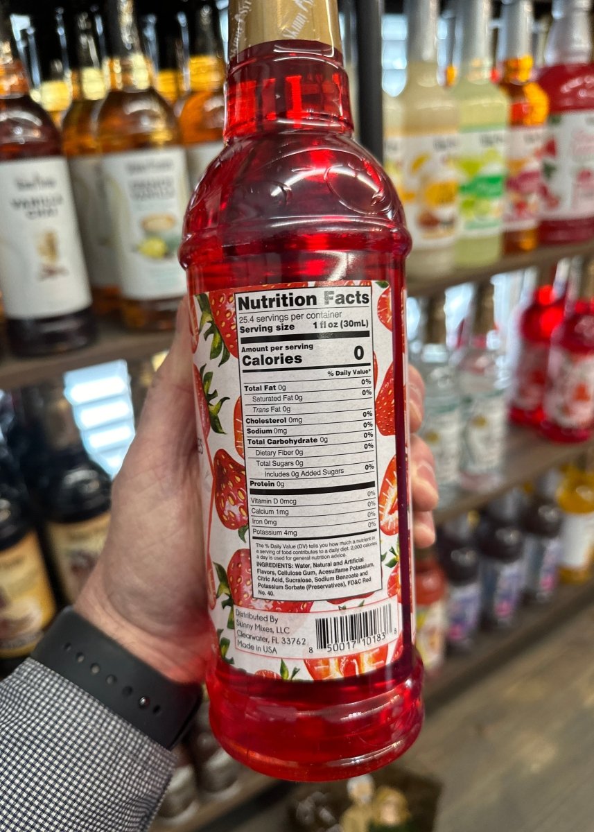 Jordan's Sugar Free Strawberry- Skinny Syrups - 25.4/750ml - Skinny Syrups -Jimberly's Boutique-Olive Branch-Mississippi