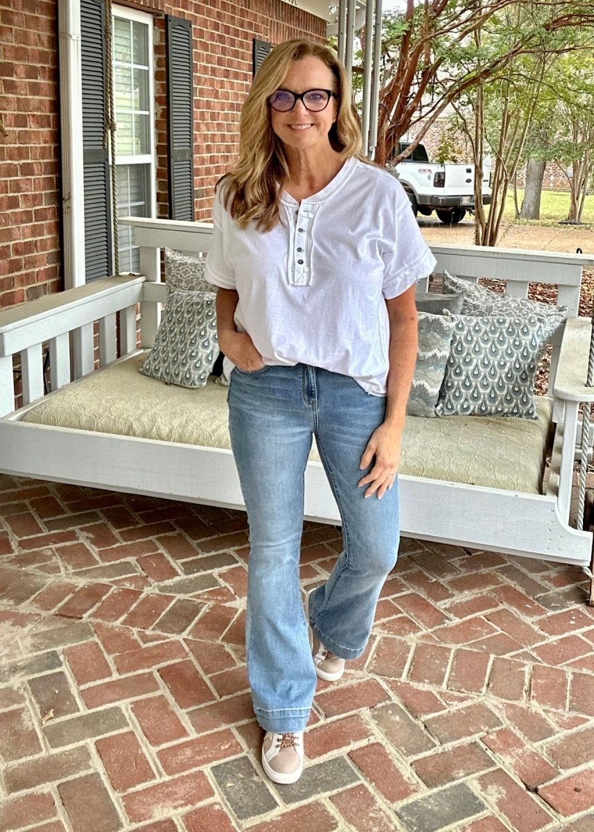 Judy Blue Jeans | Mid-Rise | Trouser Flare - jeans - Jimberly's Boutique