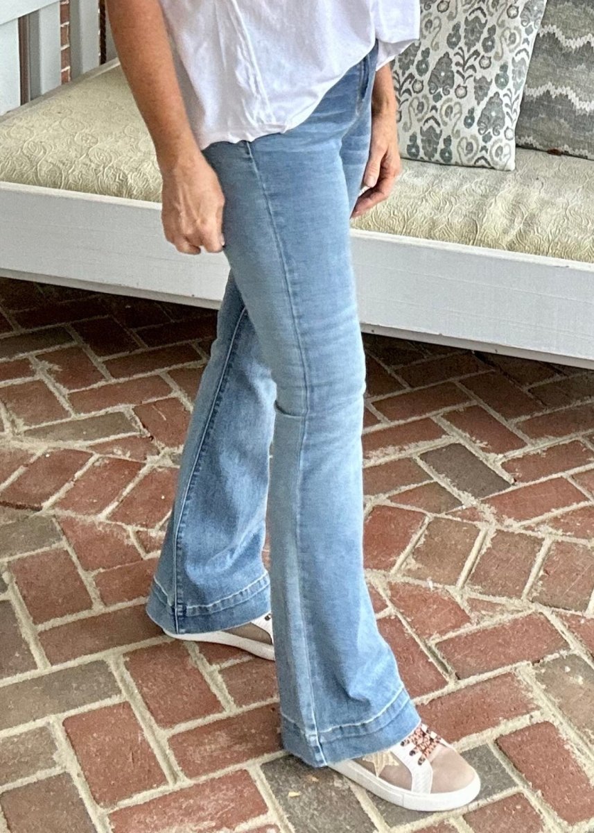 Judy Blue Jeans | Mid-Rise | Trouser Flare - jeans - Jimberly's Boutique