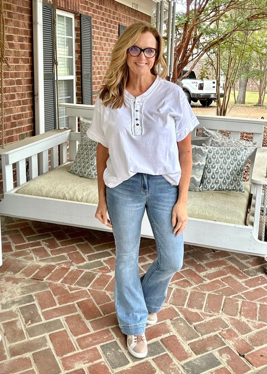 Judy Blue Jeans | Mid-Rise | Trouser Flare - jeans - Jimberly's Boutique