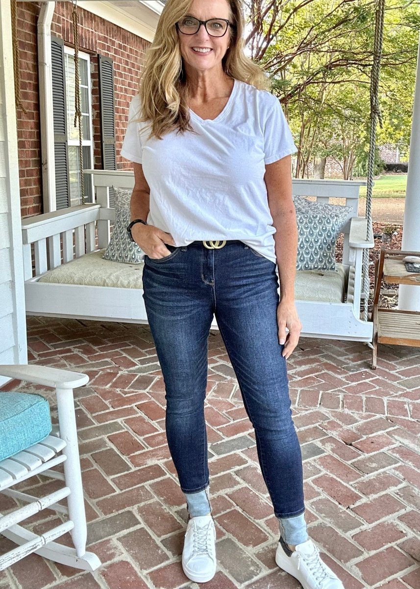 Judy Blue Jeans | Non Distressed | Long Inseam | Dark Wash | Skinny - jeans - Jimberly's Boutique