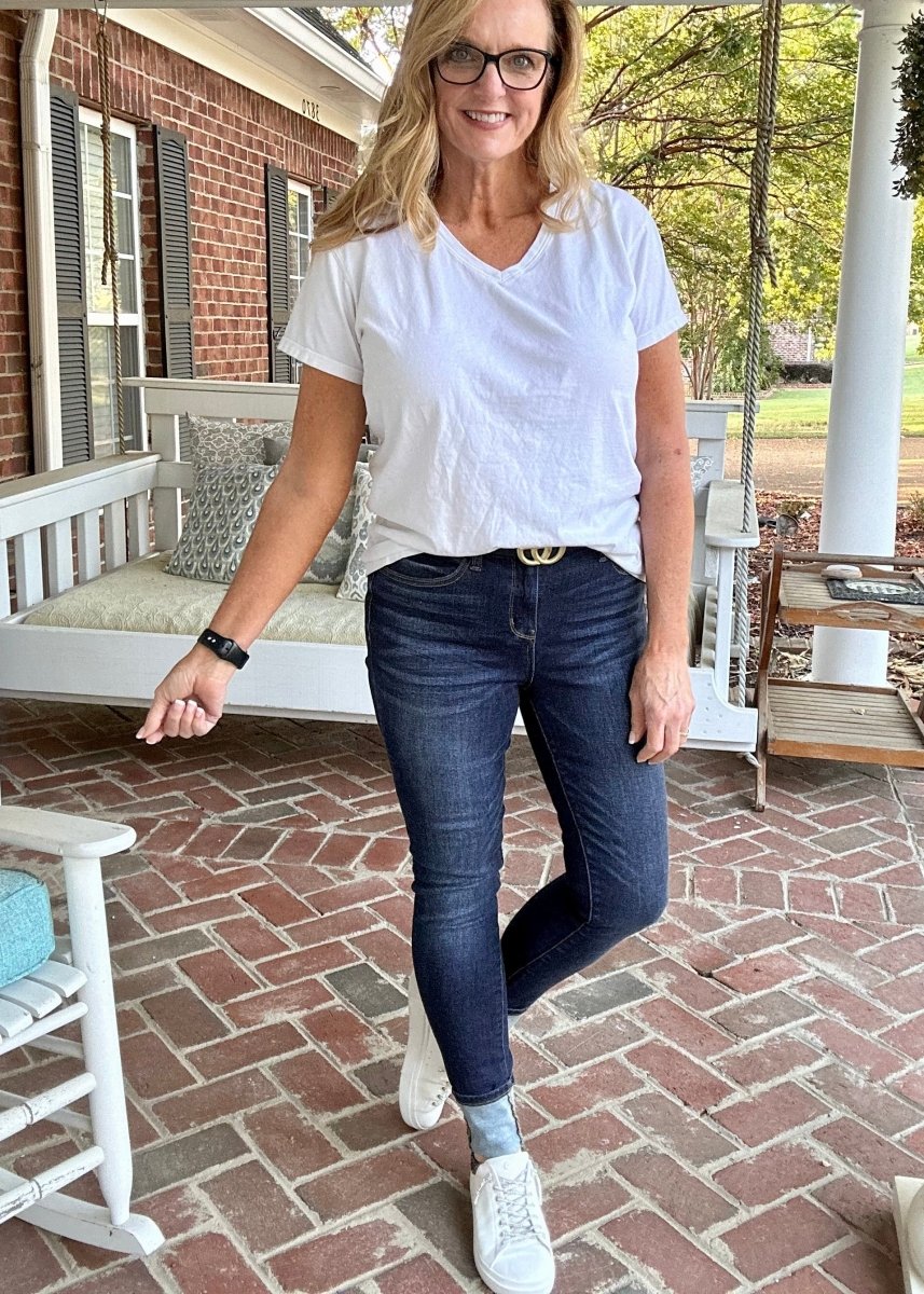 Judy Blue Jeans | Non Distressed | Long Inseam | Dark Wash | Skinny - jeans - Jimberly's Boutique
