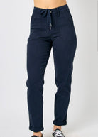 Judy Blue Jogger | High Waist | Navy - Judy Blue Joggers -Jimberly's Boutique-Olive Branch-Mississippi