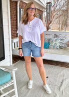 Judy Blue Shorts | Canton High Waist | Raw Hem | Light Wash - denim shorts -Jimberly's Boutique-Olive Branch-Mississippi