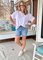 Judy Blue Shorts | Canton High Waist | Raw Hem | Light Wash - denim shorts -Jimberly's Boutique-Olive Branch-Mississippi