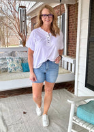 Judy Blue Shorts | Canton High Waist | Raw Hem | Light Wash - denim shorts -Jimberly's Boutique-Olive Branch-Mississippi