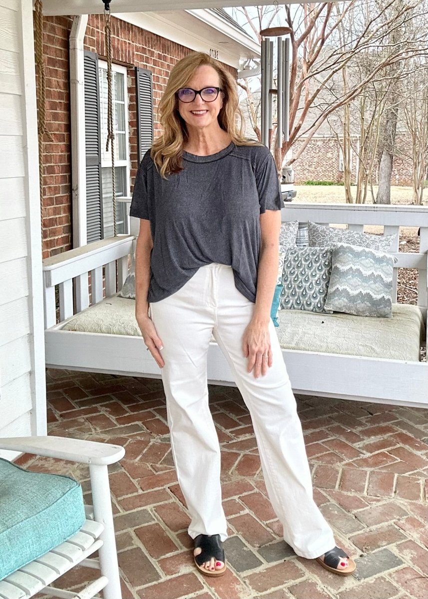 Judy Blue White Jeans | High Waist | Wide Leg - Judy Blue Jeans -Jimberly's Boutique-Olive Branch-Mississippi