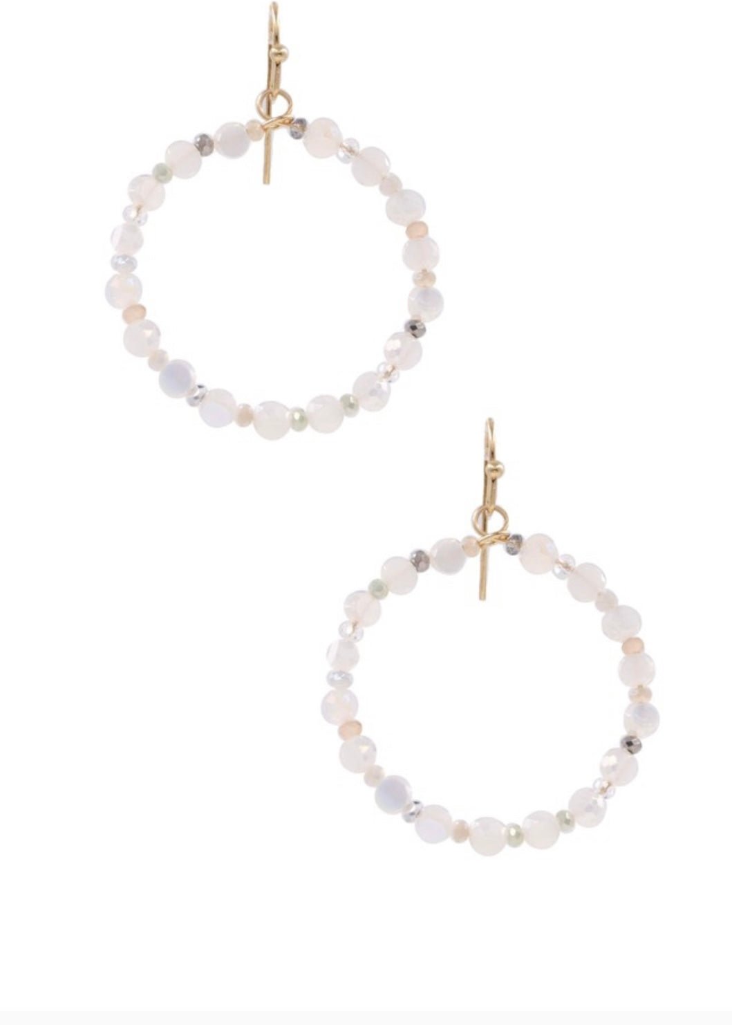 Kelly Bead Hoop Earrings - Jimberly's Boutique