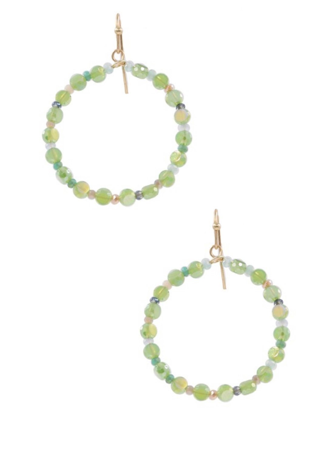 Kelly Bead Hoop Earrings - Jimberly's Boutique