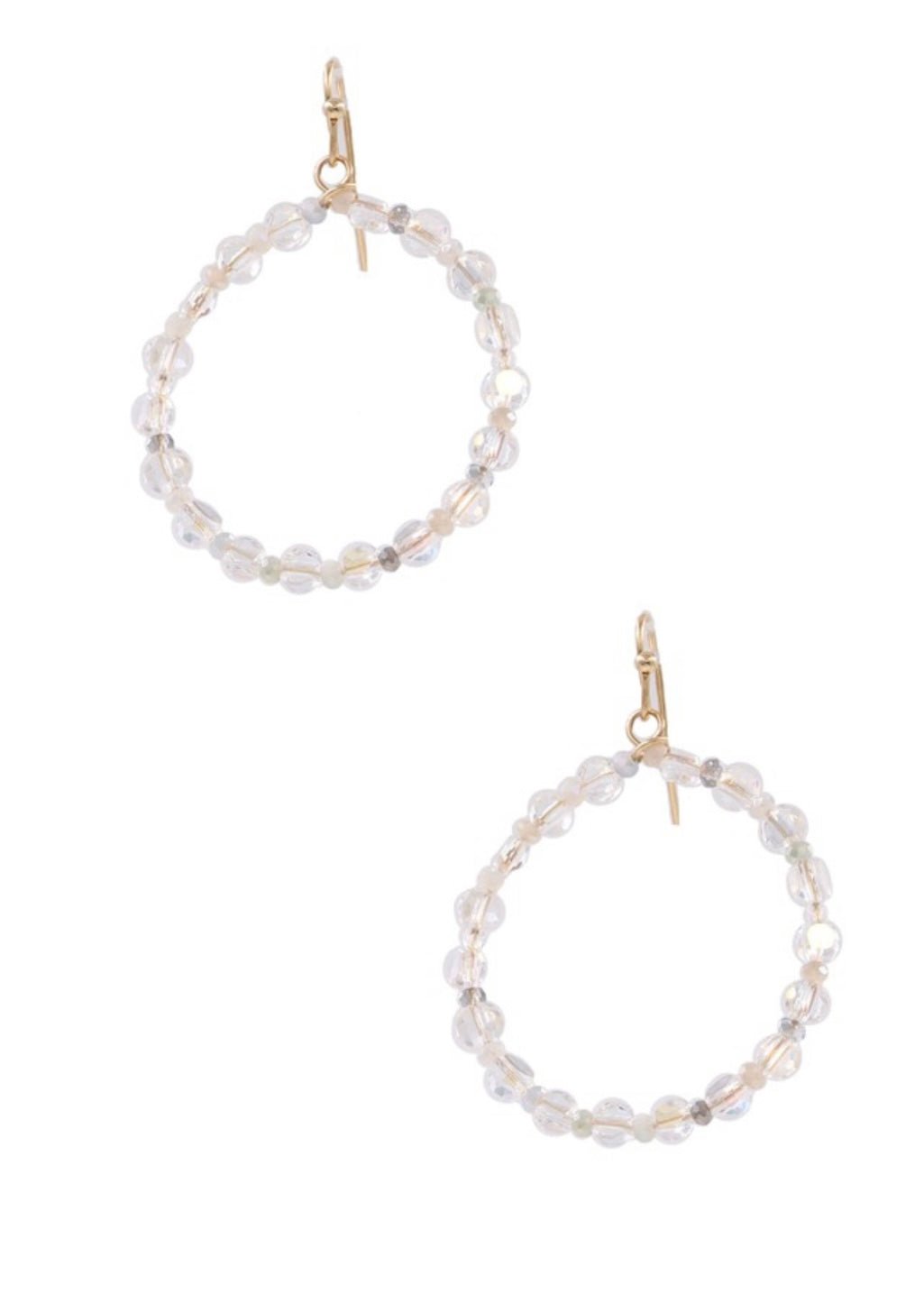 Kelly Bead Hoop Earrings - Jimberly's Boutique