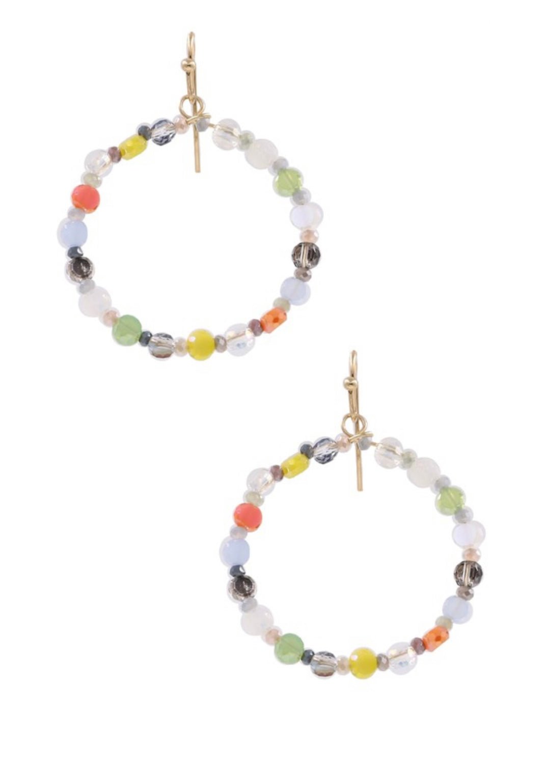 Kelly Bead Hoop Earrings - Jimberly's Boutique