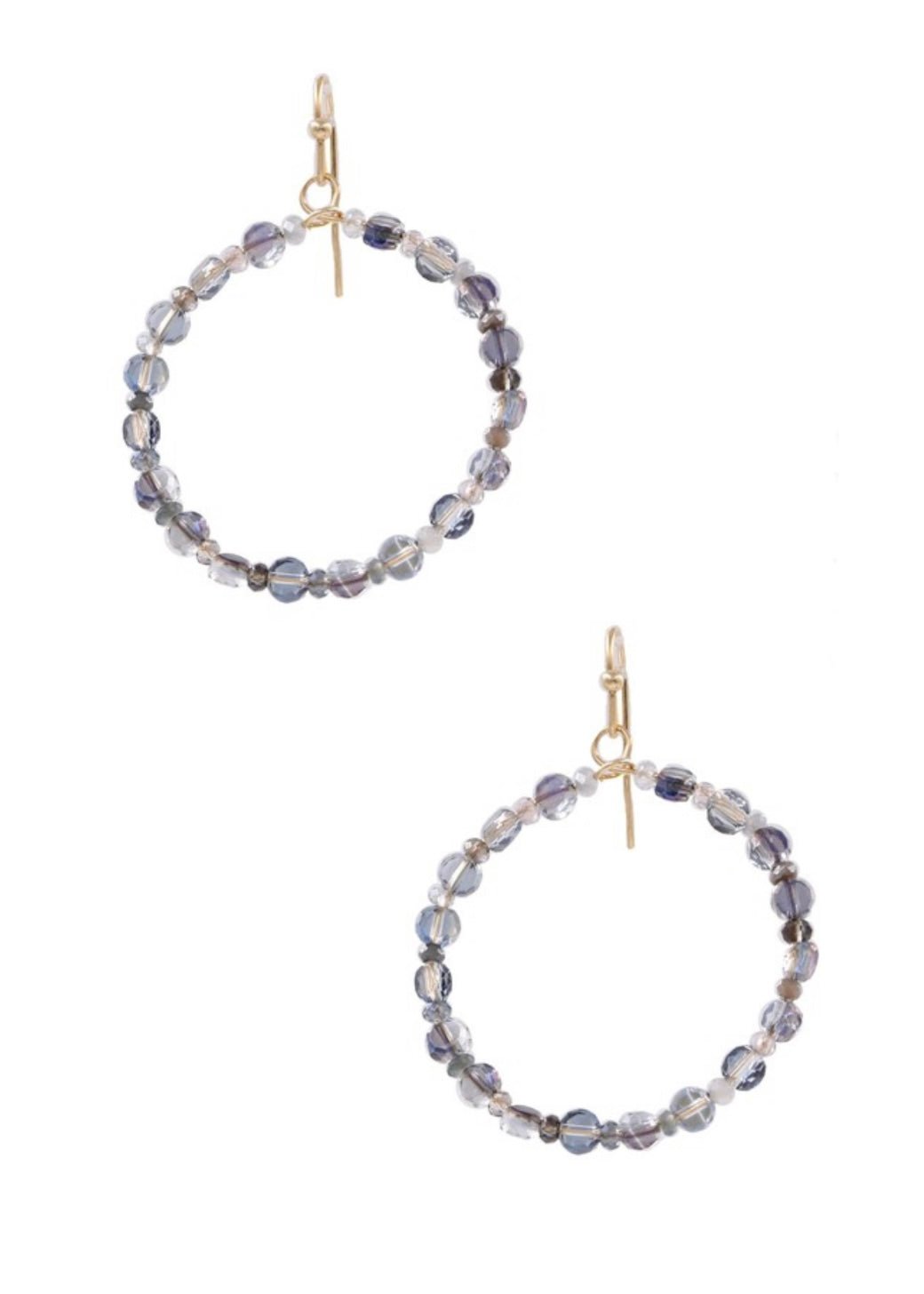 Kelly Bead Hoop Earrings - Jimberly's Boutique