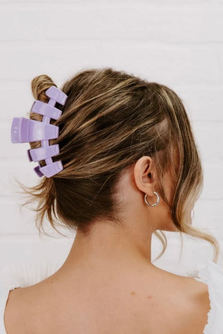 Large Hair Clip | Classic | Lilac You | Teleties - Teletie Classic Hair Clip -Jimberly's Boutique-Olive Branch-Mississippi